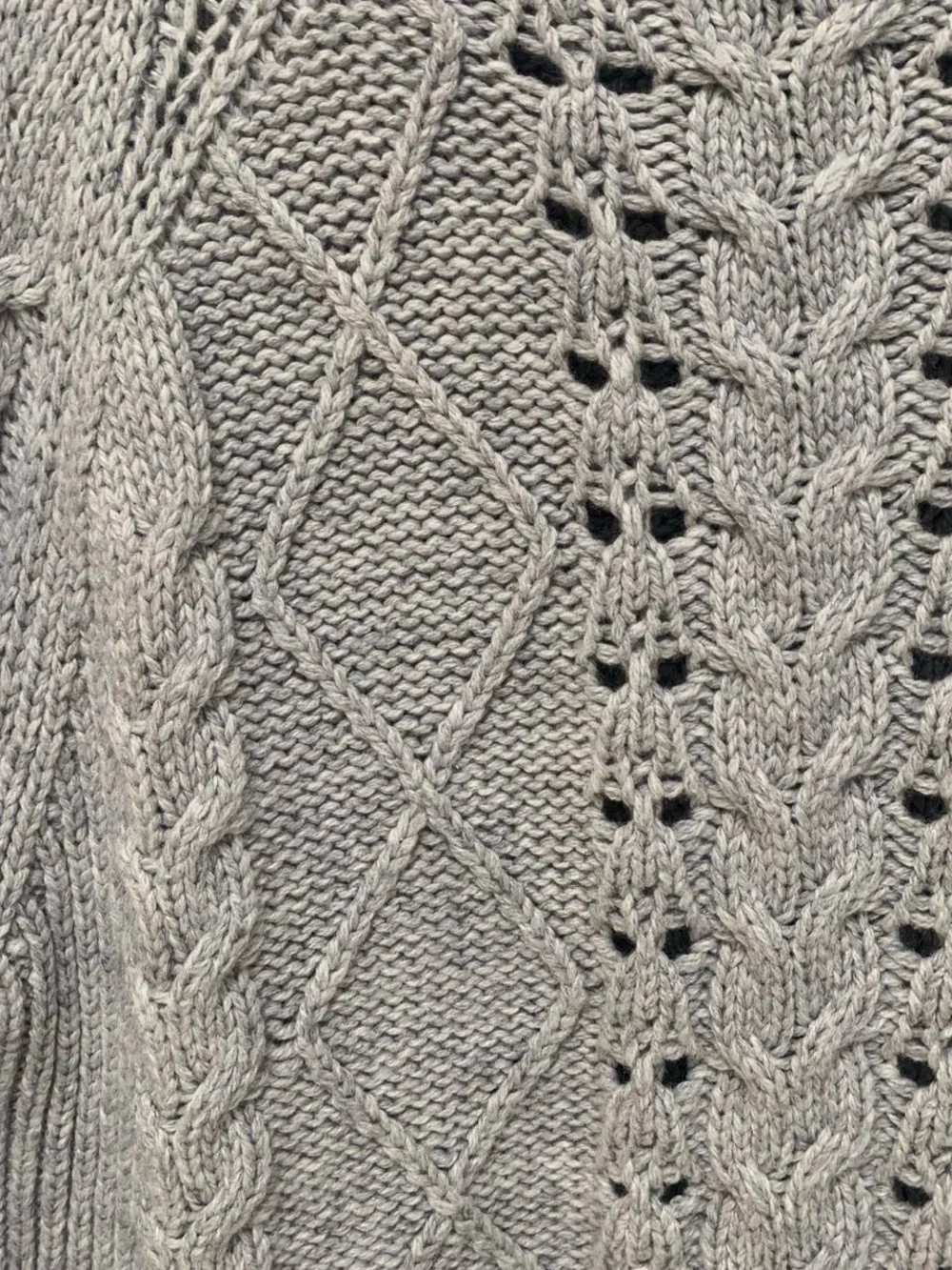 J. Crew gray cable knit sweater